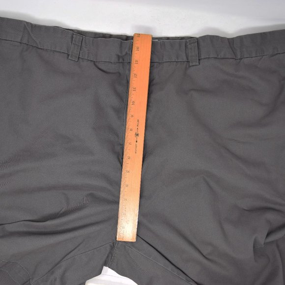 DXL HB Chino Shorts Men 50 R Brown Cotton Neutral Minimal Big & Tall Khaki - Picture 6 of 11
